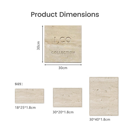 High-Grade Travertine Luminous Doorplate