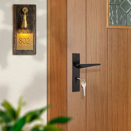 Japanese Style Brass Wall Lamp Doorplate