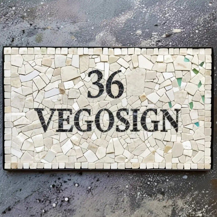 Natural Stone Mosaic Parquet Simple and Elegant Doorplate