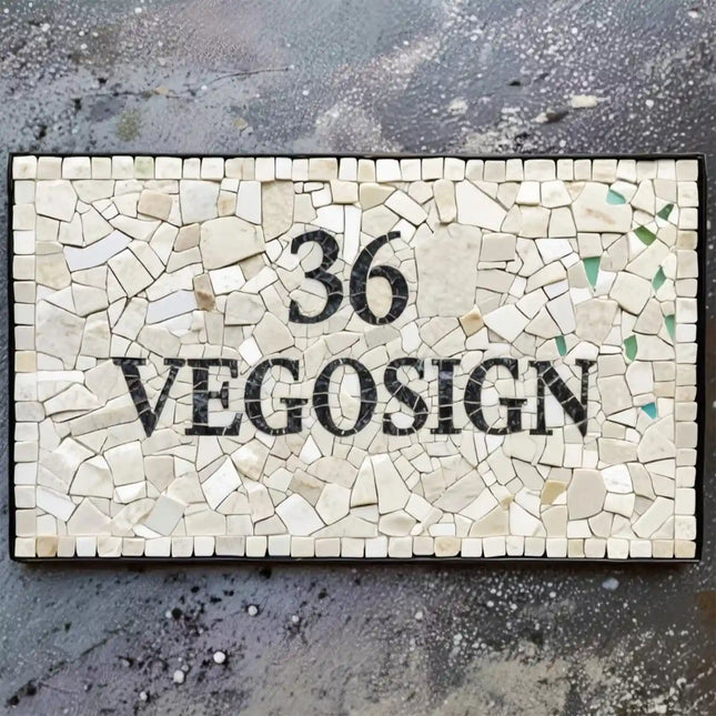 Natural Stone Mosaic Parquet Simple and Elegant Doorplate