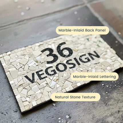 Natural Stone Mosaic Parquet Simple and Elegant Doorplate