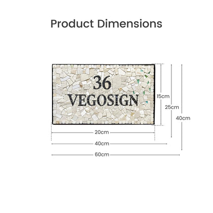 Natural Stone Mosaic Parquet Simple and Elegant Doorplate
