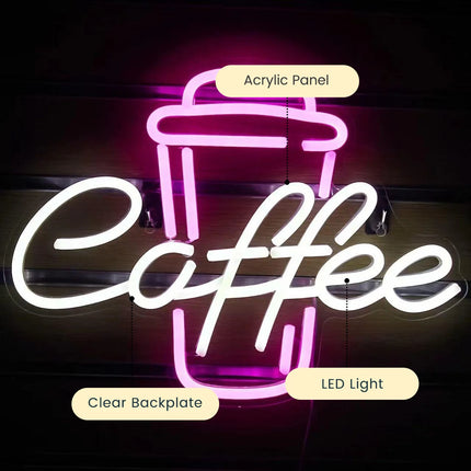 Neon Coffee Sign | Coffee Cup LED Light03