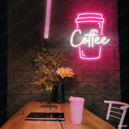 Neon Coffee Sign | Coffee Cup LED Light 05