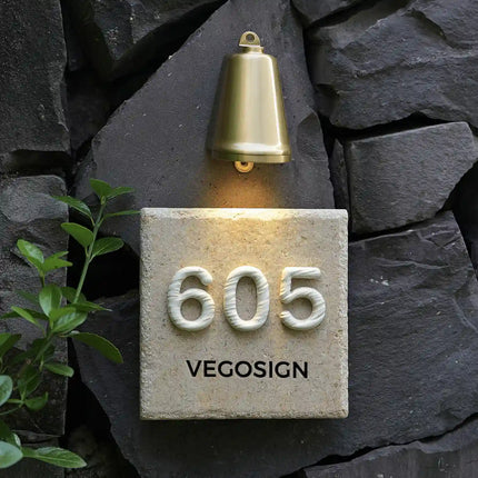 Outdoor High-Grade Ceramic Digital Villa House Sign