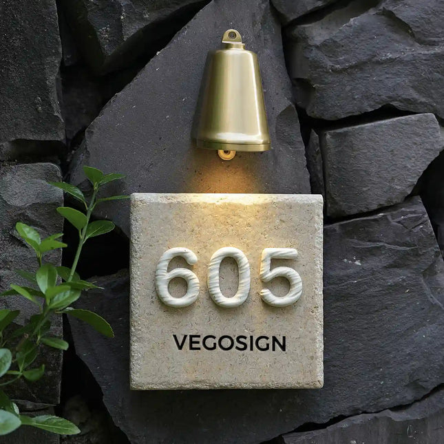Outdoor High-Grade Ceramic Digital Villa House Sign