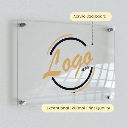 Premium Custom Acrylic Brand Shop Sign – Personalized Logo Sign