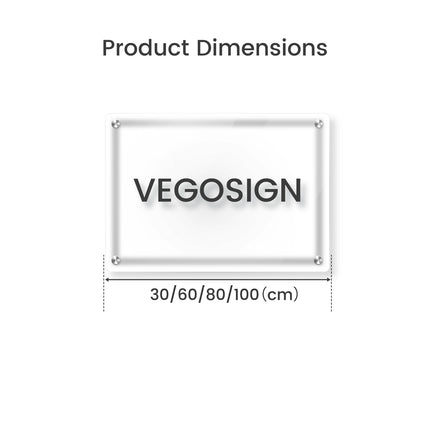 Premium Custom Acrylic Brand Shop Sign – Personalized Logo Sign