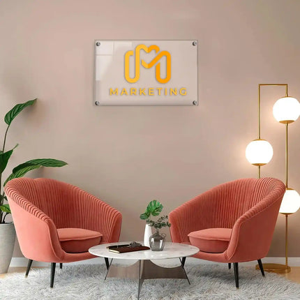 Premium Custom Acrylic Brand Shop Sign – Personalized Logo Sign