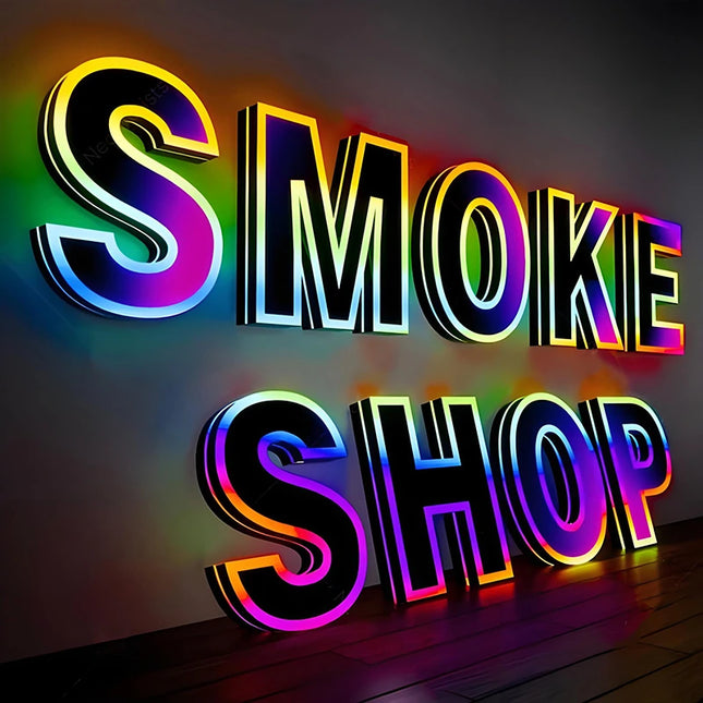 Punk-Style Illuminated Letter Sign – Custom LED Shop Front Sign