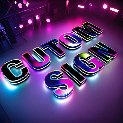 Punk-Style Illuminated Letter Sign – Custom LED Shop Front Sign