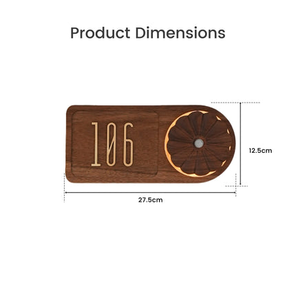 Retro Wooden House Sign With Sensor Light