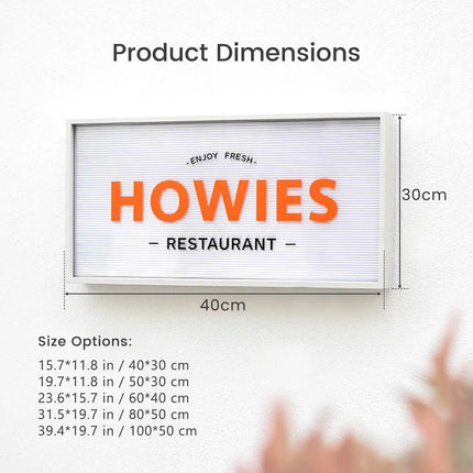 Ripple Acrylic Light Box Sign – Custom Shop Sign with Wavy Texture
