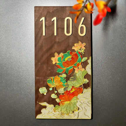 Unique Design Cloisonné Enamel Flat Door Sign
