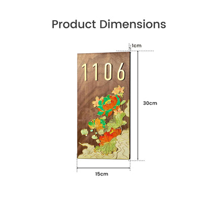 Unique Design Cloisonné Enamel Flat Door Sign