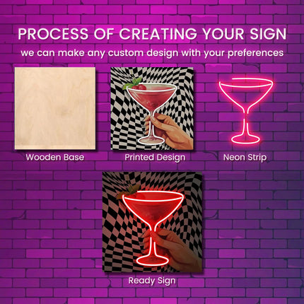 Vintage Neon Wall Decor Perfect for Bar & Cocktail Lounges 04