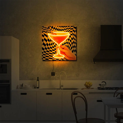 Vintage Neon Wall Decor Perfect for Bar & Cocktail Lounges 07