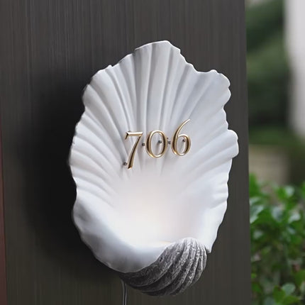 Contemporary Matte Resin House Sign-MP4